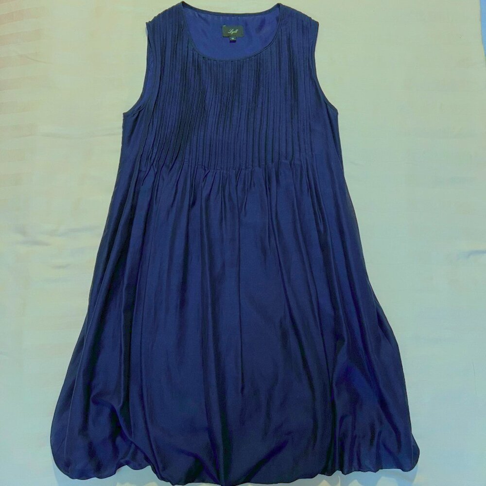 Lyell Sleeveless Cotton Silk Cinched Mini Dress